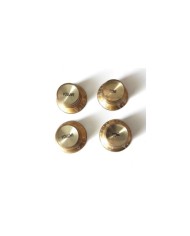 Set Gibson SG Style Knöpfe aus Plexiglas Gold metrisch, Gold Reflector, 2 Tone + 2 Volume