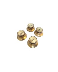 4 Gibson SG style Gold, Gold reflector 2 Tone +2 Volume Knobs with Gold Reflector Cap not engraved