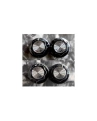 4 boutons noir SilverTop Rickenbacker Tone + Volume Treble/bass Split shaft