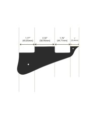 Generisches schwarzes 1-lagiges Pickguard für Epiphone LP Humbucker-Gitarre