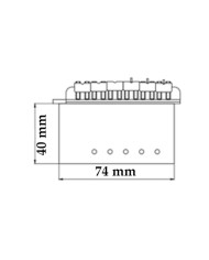 Strat Tremolo, Chrom, Block und Saitenreiter aus massivem Messing, 10.5mm