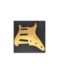 Schlagbrett eloxiert Gold 11 Löcher für Stratocaster ab '72