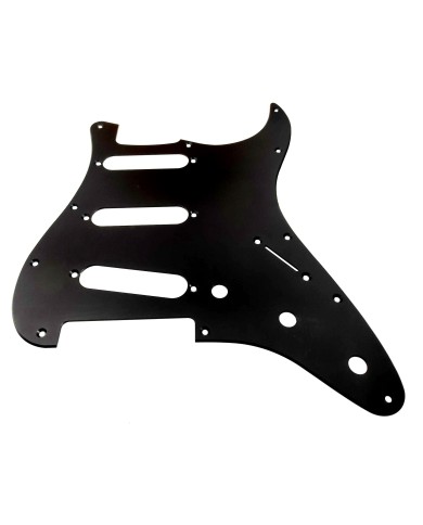 Schwarzes eloxiertes 11-Loch-Pickguard für Stratocaster nach '72