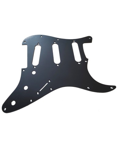 Schwarzes eloxiertes 11-Loch-Pickguard für Stratocaster nach '72