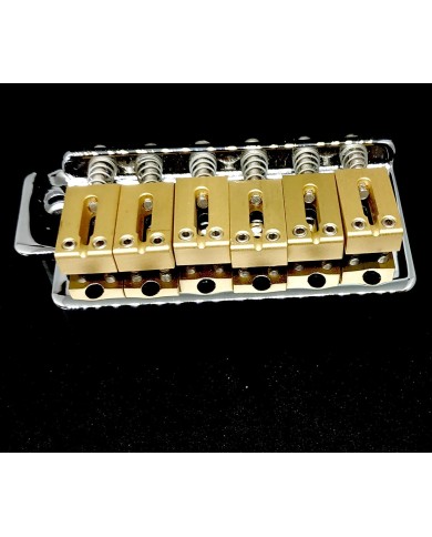 Strat Tremolo Chrom, Block und Saitenreiter aus massivem Messing 11.3mm