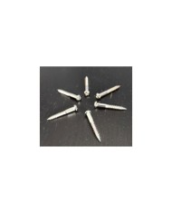 60 vernickelte Schrauben 3.5x25mm für Vintage 6-Schrauben Stratocaster Tremolo