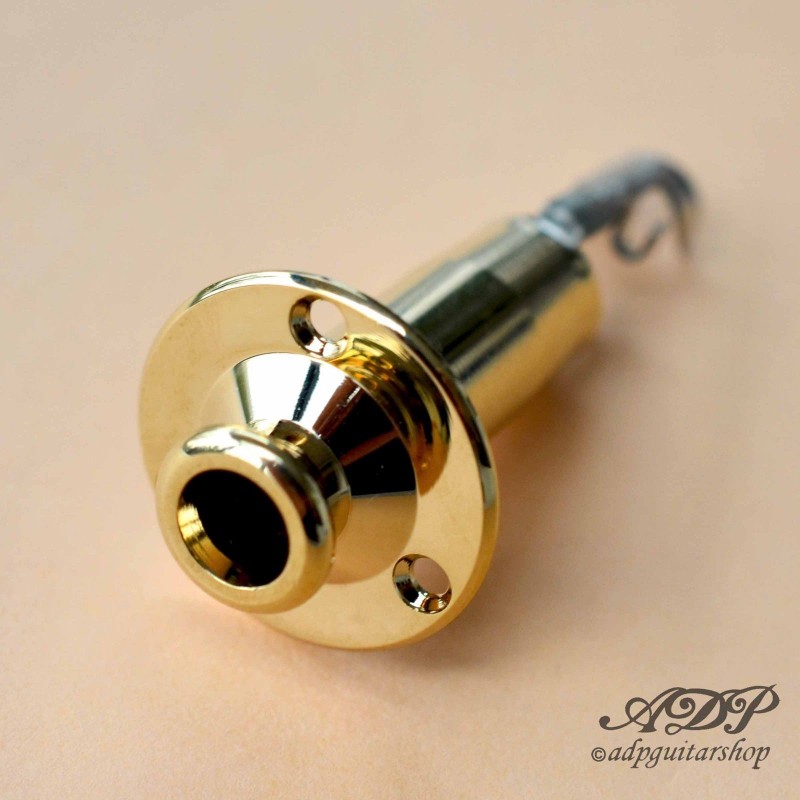Jack Tube Takamine Mono/Stereo Female 1/4" Guitar End Pin Gold EP4605002