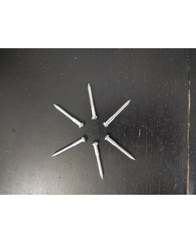 60 Schrauben Nickel 4 x 35mm für Stratocaster Vibratokralle