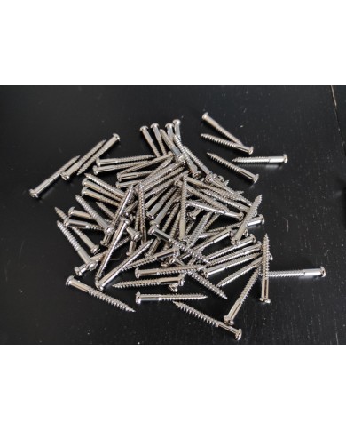 60 Schrauben Nickel 4 x 35mm für Stratocaster Vibratokralle