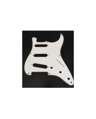 Parchment Pickguard SSS, 3-lagig, 8 Löcher, Stratocaster Stil 54-59