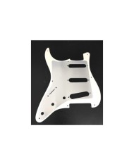 Parchment Pickguard SSS, 3-lagig, 8 Löcher, Stratocaster Stil 54-59