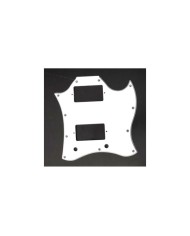 Plaque Pickguard Full Face Blanche 3ply 11 trous pour Gibson SG