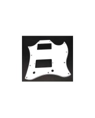 White 3 ply 11 hole "Full face" Pickguard for Gibson SG