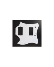 White 3 ply 11 hole "Full face" Pickguard for Gibson SG