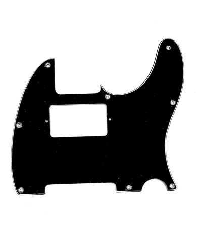 Schwarzes Schlagbrett 3-lagig, 8 Löcher, für Telecaster mit Humbucker