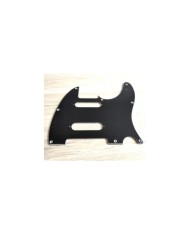 Schwarzes 3-lagiges 8-Loch-Schlagbrett für Telecaster mit Stratocaster-Ausschnitt und Mittel-Pickup