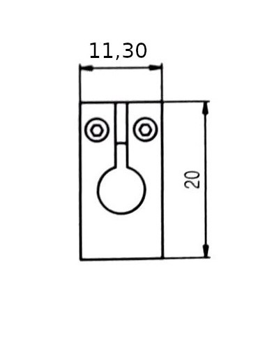 1 moderne Tele/Strat-Saite aus Messing 11.3 mm