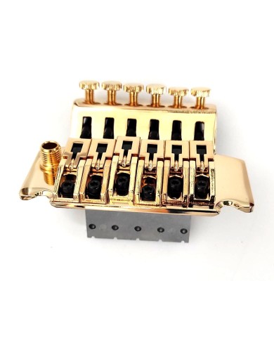 Floyd Rose Vibrato mit Double-Locking-System, Gold R1 (42mm), Block 36 mm L94mm