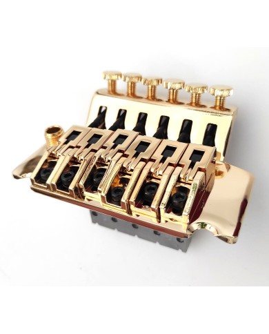 Floyd Rose Vibrato mit Double-Locking-System, Gold R1 (42mm), Block 36 mm L94mm