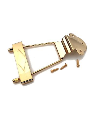 Kurzer Gibson 60s Gold Trapez-Saitenhalter im ES-335-Stil