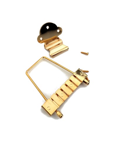 Kurzer Gibson 60s Gold Trapez-Saitenhalter im ES-335-Stil