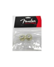 2 Fender® pure vintage 1965 Jazzmaster witch hat Knobs Vintage White 099-2086-000