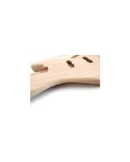 Corps Jazz Bass Hosco en Aulne 3 pièces, Non Poncé (Sortie Machine CNC)