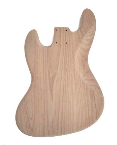 Hosco Jazz Bass Korpus aus 3-teiligem Erlenholz, ungeschliffen (CNC-gefräst)