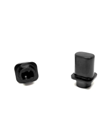 2 schwarze Top-Hat-Schalterknöpfe Fender Pure Vintage für Telecaster 099-4937-000