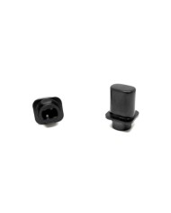 2 schwarze Top-Hat-Schalterknöpfe Fender Pure Vintage für Telecaster 099-4937-000