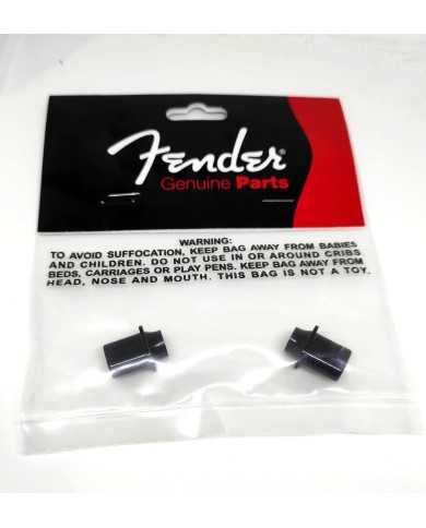 2 schwarze Top-Hat-Schalterknöpfe Fender Pure Vintage für Telecaster 099-4937-000