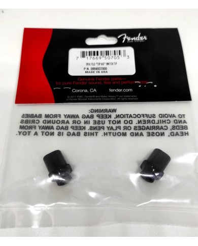 2 schwarze Top-Hat-Schalterknöpfe Fender Pure Vintage für Telecaster 099-4937-000