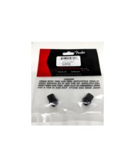 2 schwarze Top-Hat-Schalterknöpfe Fender Pure Vintage für Telecaster 099-4937-000