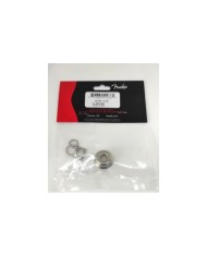 Fender Nickel Jack Ferrule Nickel for telecaster + mounting retainer, nut and washer 099-1941-000