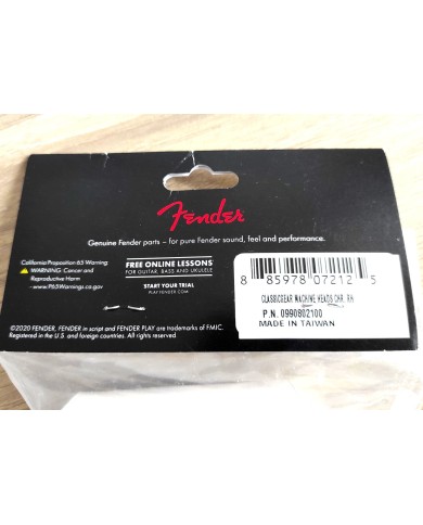 6 Fender ClassicGear Mechaniken, verchromt 099-0802-100