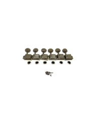 6 Fender® Road Worn Nickel Aged Tuning machines 099-7201-000