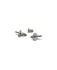 2 Chrome Tune-o-Matic bridge Studs system (Imperial Threads )