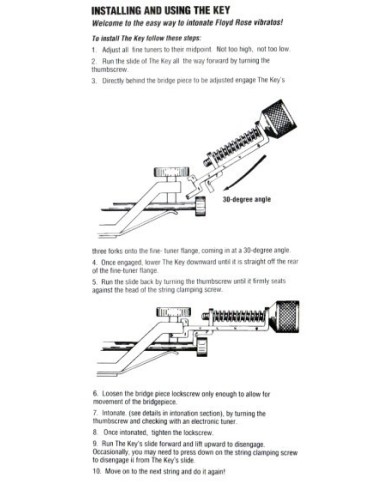 Floyd Rose PRG "The Key" Intonationswerkzeug