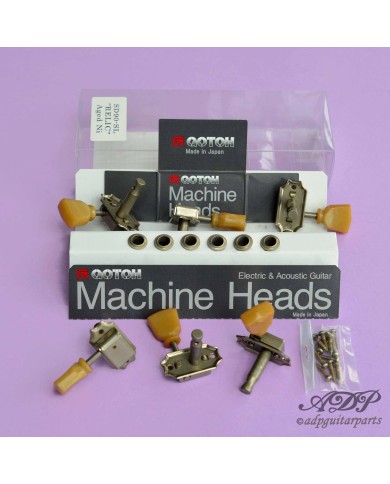 Relic Nickel-aged Vintage Gotoh 3+3 SD90SL Mechaniken, Tulip-Flügel für Gibson LP SG