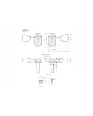 Vintage Gotoh NICKEL tuners, Keystone buttons, SD90SL