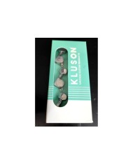 Kluson Nickel 6 in line Tuners, small rond butons, 1:18 MK6LN