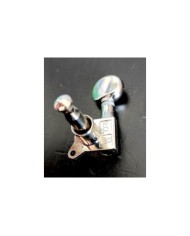 Kluson Nickel 6 in line Tuners, small rond butons, 1:18 MK6LN