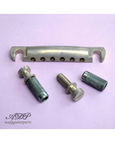 Gotoh GE101-Aged Relic Saitenhalter aus Aluminium, Aged Nickel Finish