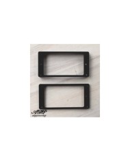 2 Black curved Gibson LP Humbucker Pickup Mounting Ring + 8 screws