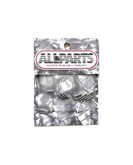 12 Stainless steel height screws 9.5mm-3/8 inch for guitar bridges. Screwing with allen key