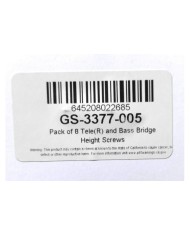 8 long Stainless steel height screws 6-32X1/2" inch for TELE/BASS. Slotted head