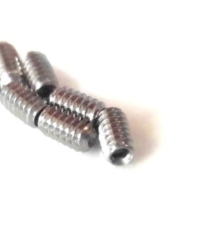 8 kurze Edelstahl-Höhenschrauben 7.9mm-5/16" inch für TELE/BASS-Saitenhalter. Inbusschlüssel