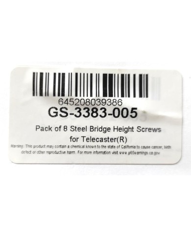 8 kurze Edelstahl-Höhenschrauben 7.9mm-5/16" inch für TELE/BASS-Saitenhalter. Inbusschlüssel