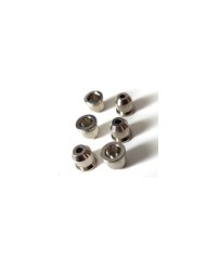 6 Saitenhülsen Nickel 8.2mm für Telecaster mit Saitenführung durch den Korpus