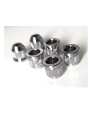 6 String Ferrules Chrome 8.2mm pour Telecaster Cordes Traversantes